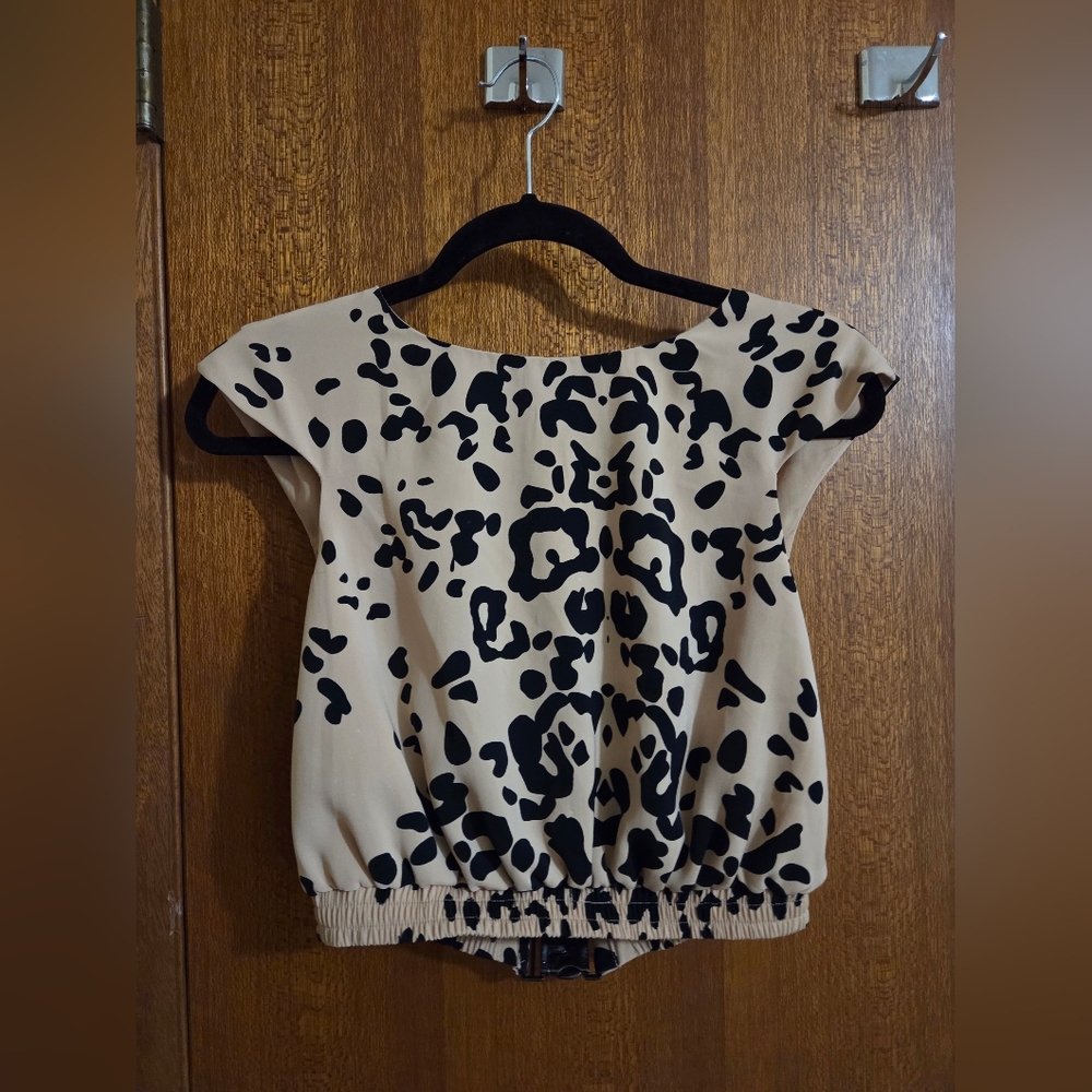 Leopard Print Crop Top